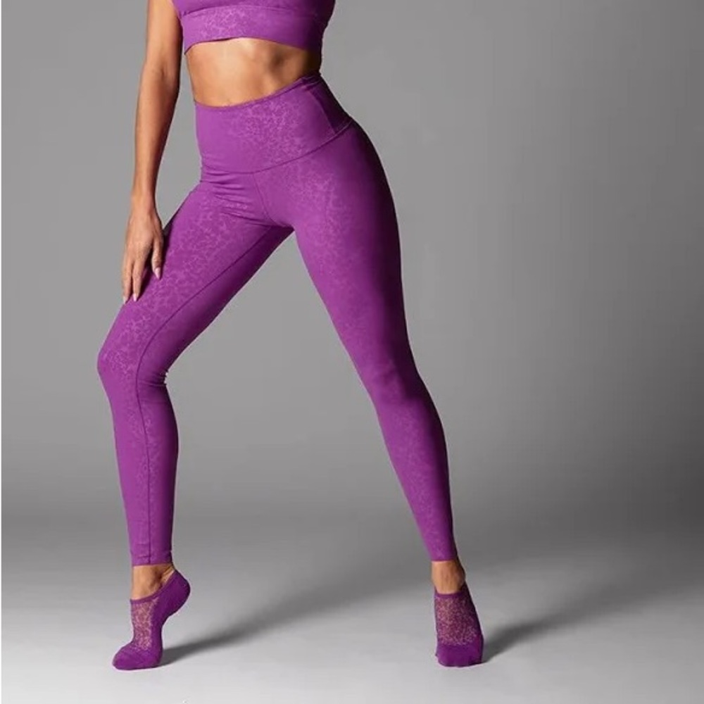 Tavi High Waisted Cloud Violet Floral Small Tight